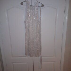 SHEIN Curve White Halter Cocktail Dress - Size 3XL - Like New!